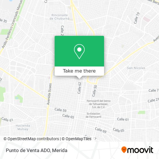 Punto de Venta ADO map