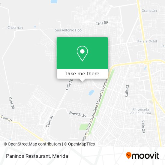 Paninos Restaurant map