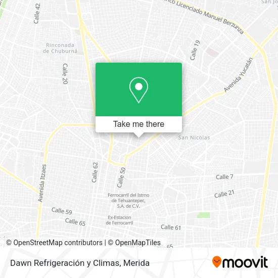 Mapa de Dawn Refrigeración y Climas