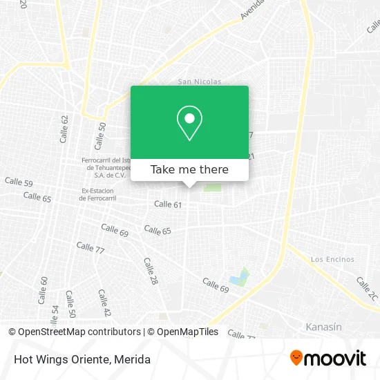 Hot Wings Oriente map