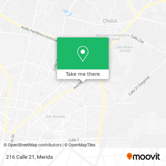 Mapa de 216 Calle 21