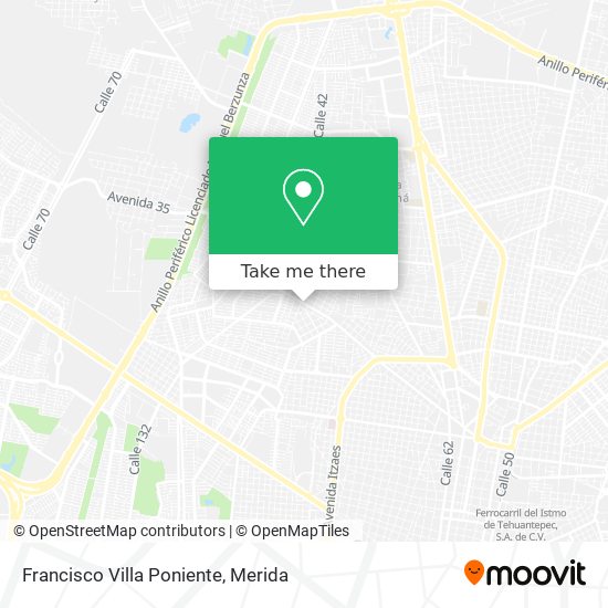Mapa de Francisco Villa Poniente