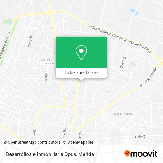 Desarrollos e Inmobiliaria Opus map