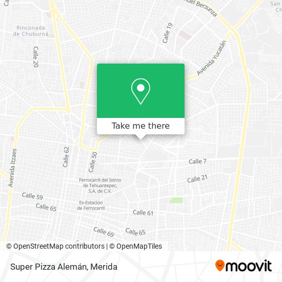 Mapa de Super Pizza Alemán