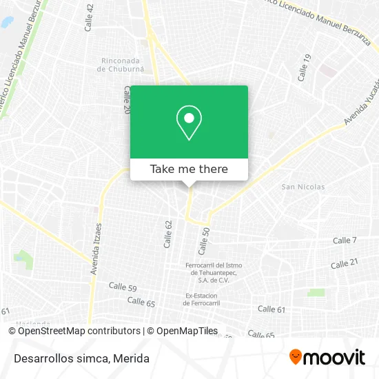 Mapa de Desarrollos simca