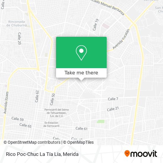 Rico Poc-Chuc La Tía Lía map