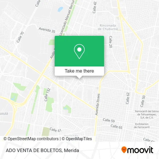 ADO VENTA DE BOLETOS map