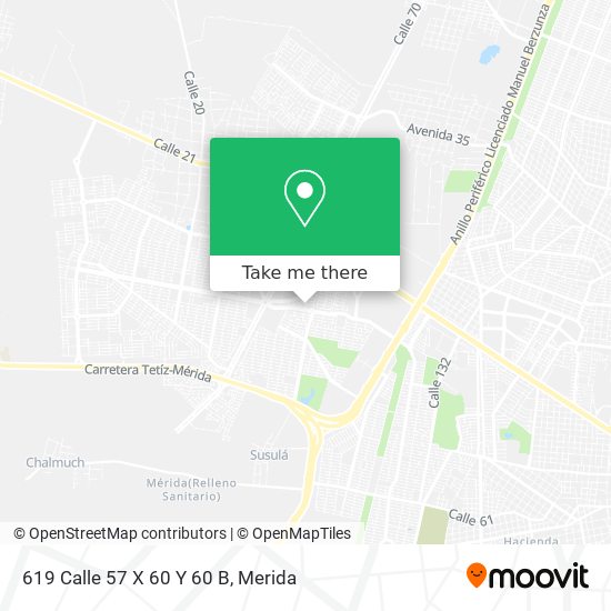 619 Calle 57 X 60 Y 60 B map