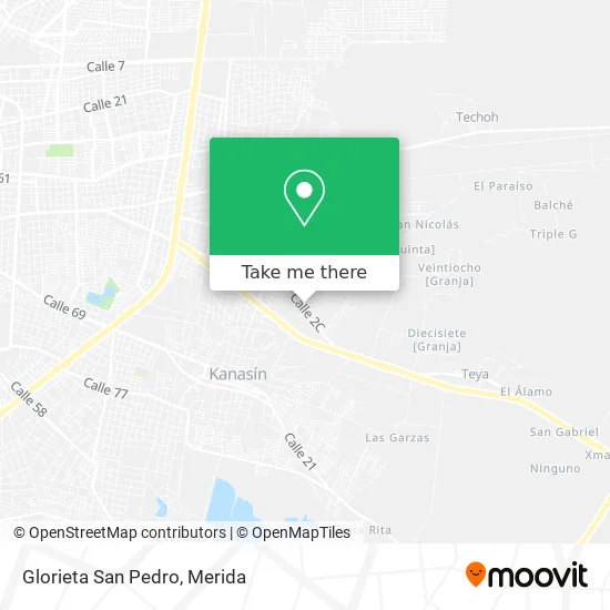 Glorieta San Pedro map