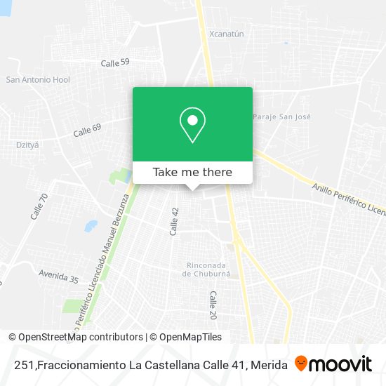 Mapa de 251,Fraccionamiento La Castellana Calle 41