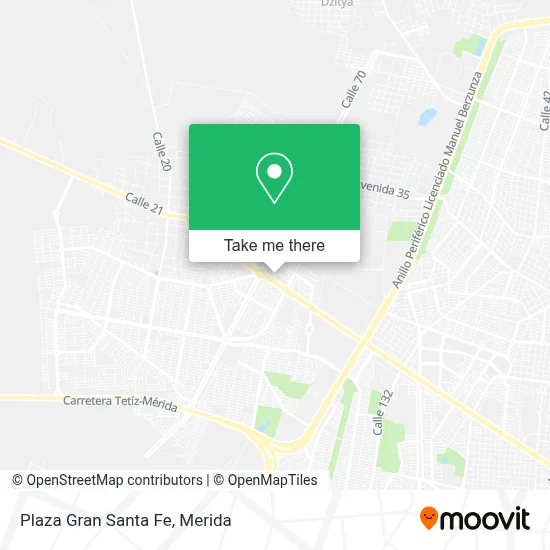 Plaza Gran Santa Fe map