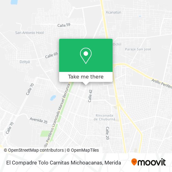 El Compadre Tolo Carnitas Michoacanas map