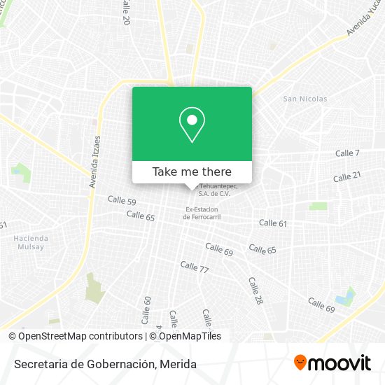 Secretaria de Gobernación map