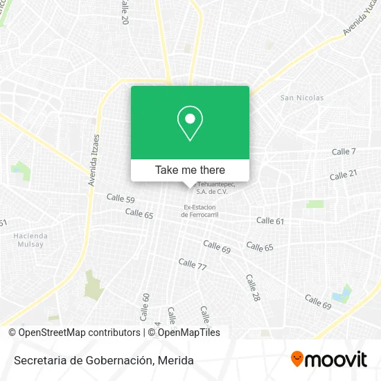 Mapa de Secretaria de Gobernación