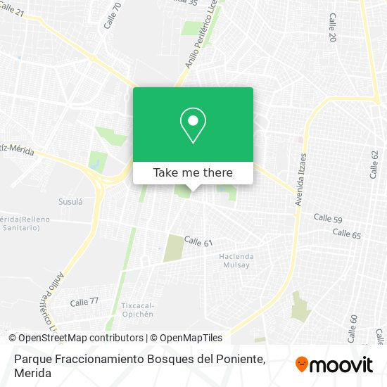 Mapa de Parque Fraccionamiento Bosques del Poniente