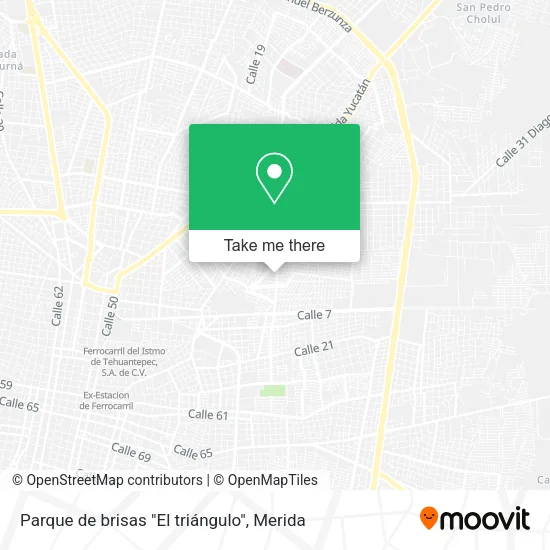 Mapa de Parque de brisas "El triángulo"