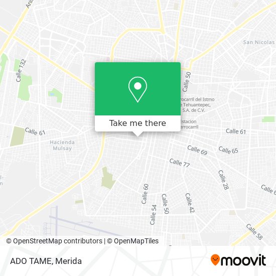 How to get to ADO TAME in Mérida by Bus?
