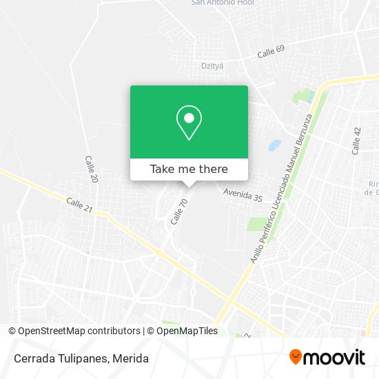 Mapa de Cerrada Tulipanes