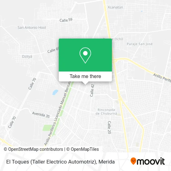 Mapa de El Toques (Taller Electrico Automotriz)