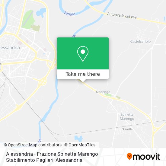 Alessandria - Frazione Spinetta Marengo Stabilimento Paglieri map