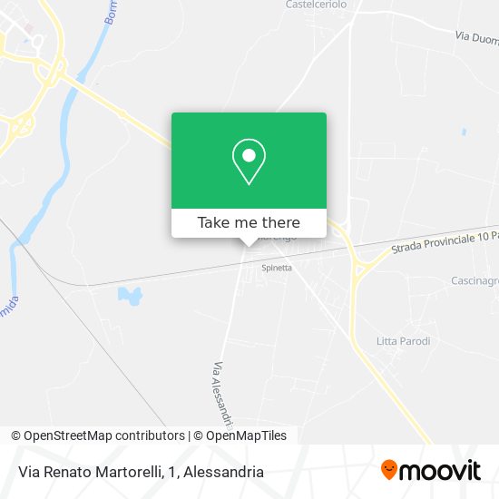 Via Renato Martorelli, 1 map