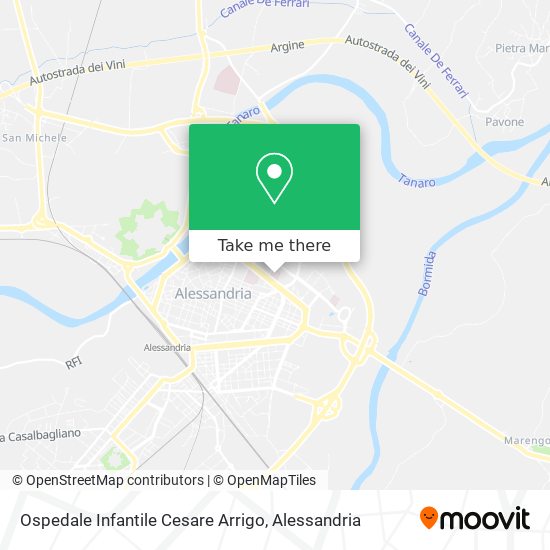 Ospedale Infantile Cesare Arrigo map