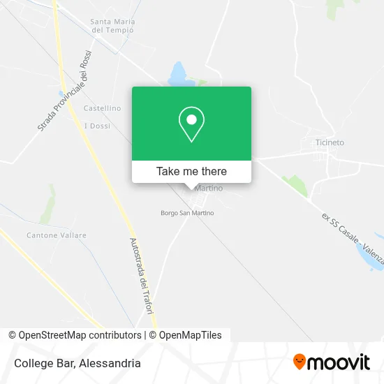 College Bar map