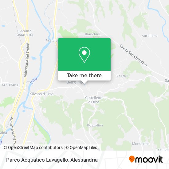Parco Acquatico Lavagello map