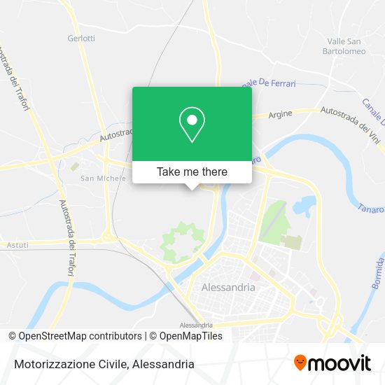 Motorizzazione Civile map