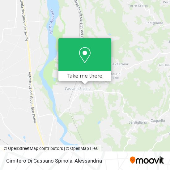 Cimitero Di Cassano Spinola map