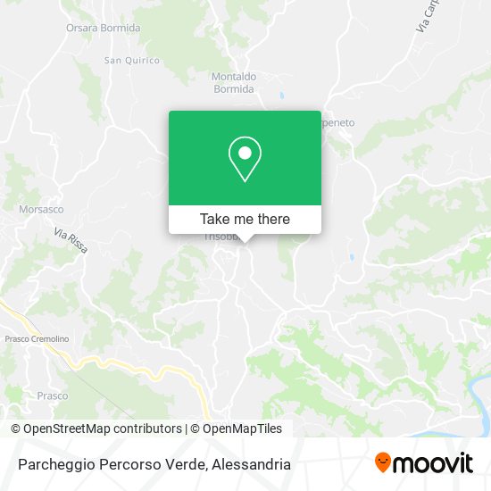 Parcheggio Percorso Verde map