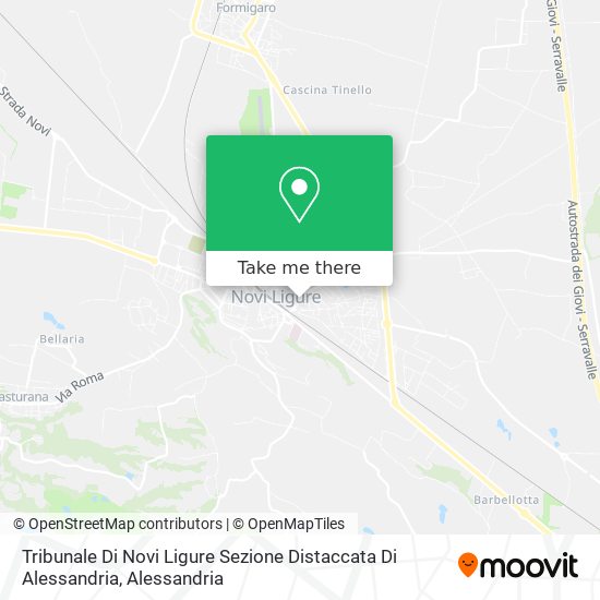 Tribunale Di Novi Ligure Sezione Distaccata Di Alessandria map