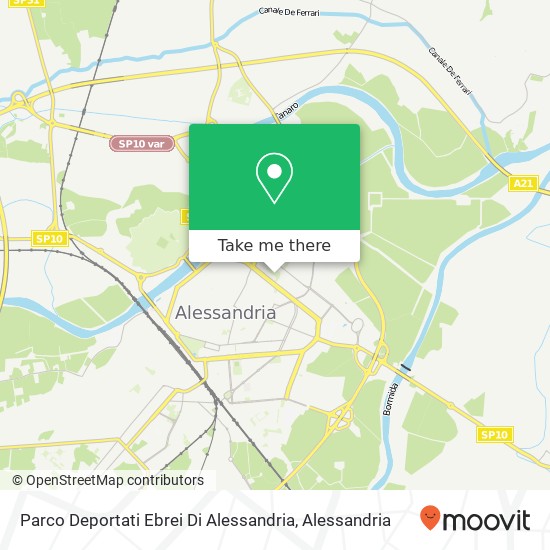 Parco Deportati Ebrei Di Alessandria map