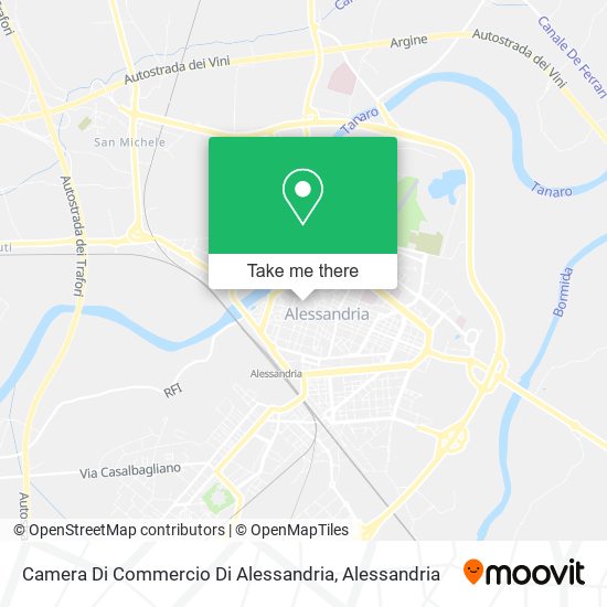 Camera Di Commercio Di Alessandria map