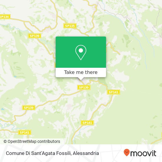 Comune Di Sant'Agata Fossili map