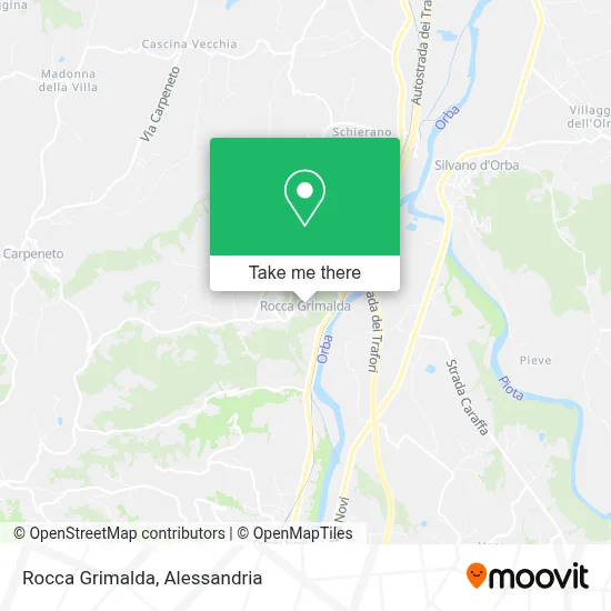 Rocca Grimalda map