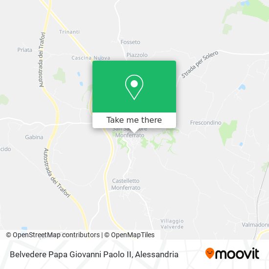 Belvedere Papa Giovanni Paolo II map