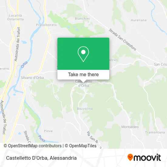 Castelletto D'Orba map