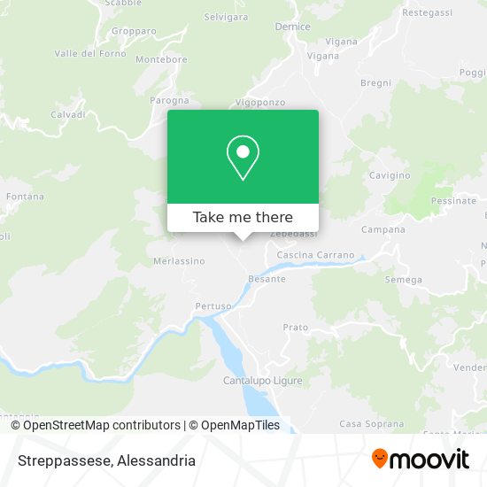 Streppassese map