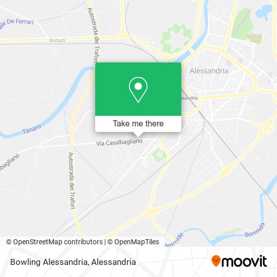 Bowling Alessandria map
