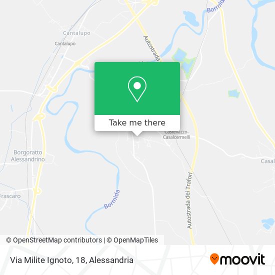 Via Milite Ignoto, 18 map