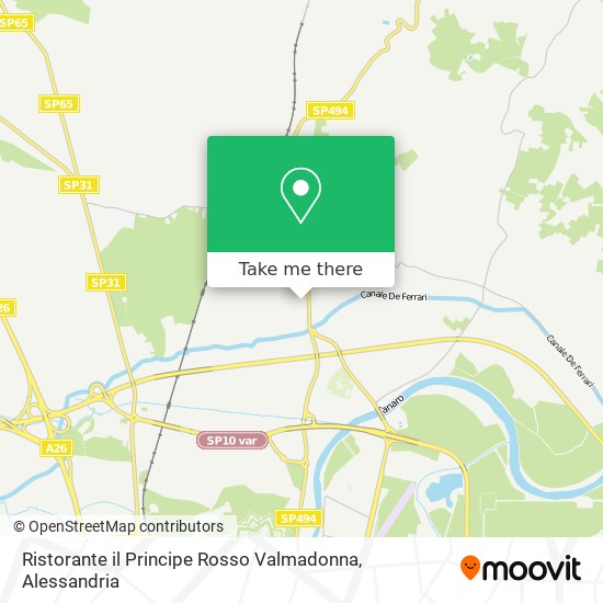 Ristorante il Principe Rosso Valmadonna map