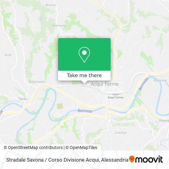 Stradale Savona / Corso Divisione Acqui map