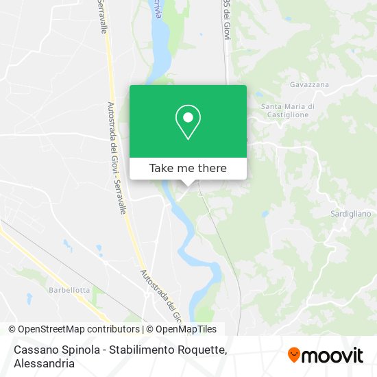 Cassano Spinola - Stabilimento Roquette map