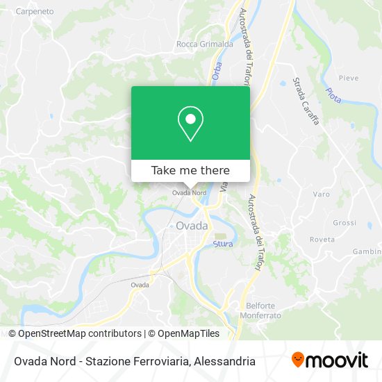 Ovada Nord - Stazione Ferroviaria map