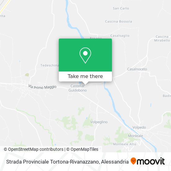 Strada Provinciale Tortona-Rivanazzano map