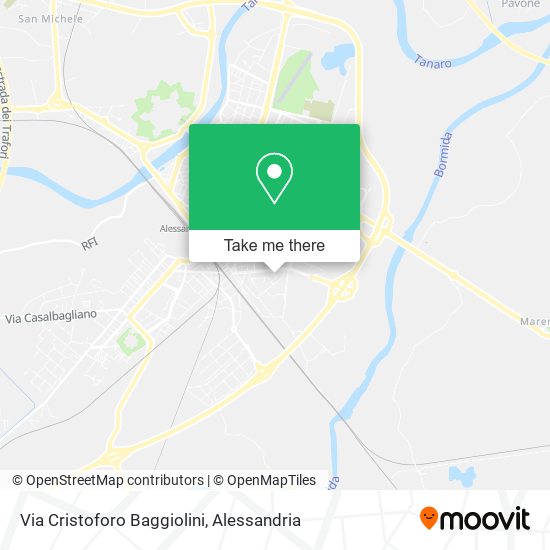 Via Cristoforo Baggiolini map