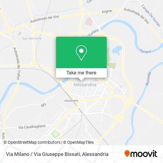 Via Milano / Via Giuseppe Bissati map