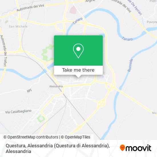 Questura, Alessandria (Questura di Alessandria) map