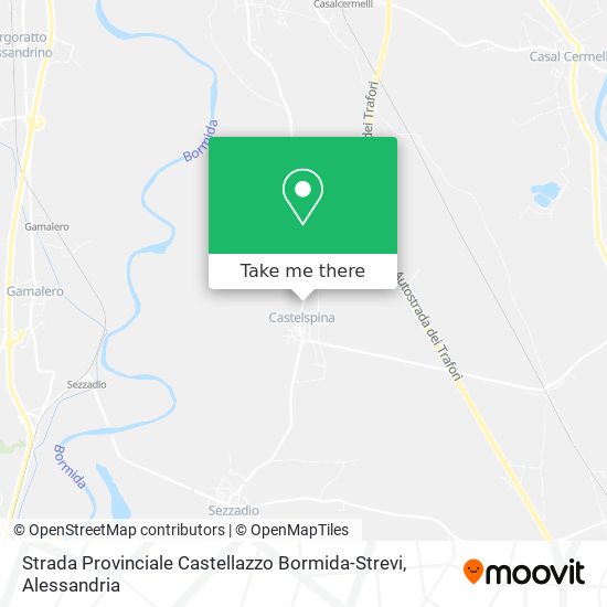 Strada Provinciale Castellazzo Bormida-Strevi map